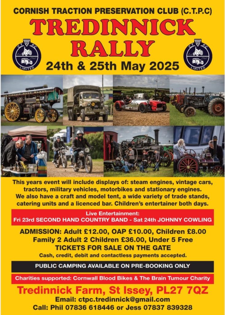 Tredinnick Rally 2025 by Cornish Traction Preservation Club