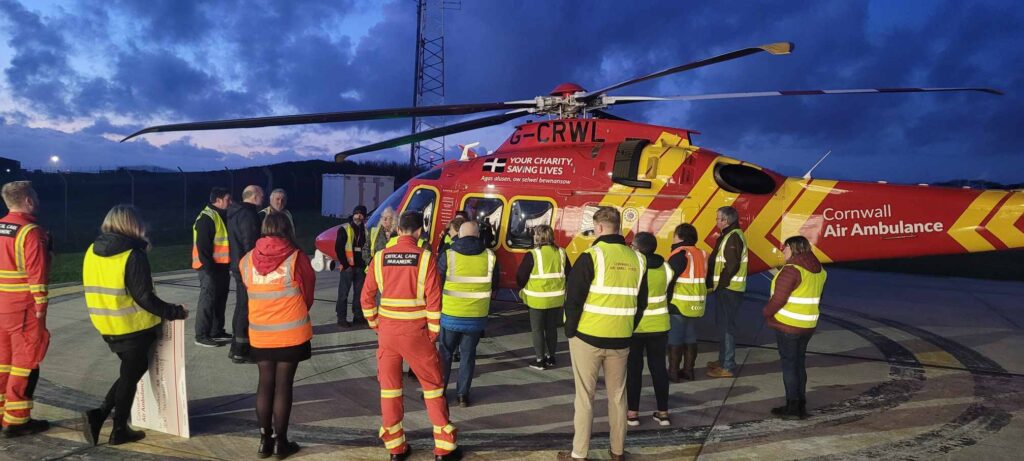 Cornish Traction Preservation Club visits Cornwall Air Ambulance